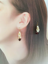 画像をギャラリービューアに読み込む, ニイハウシェル&ウランガラス ピアス