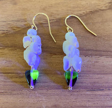 画像をギャラリービューアに読み込む, ニイハウシェル&ウランガラス ピアス